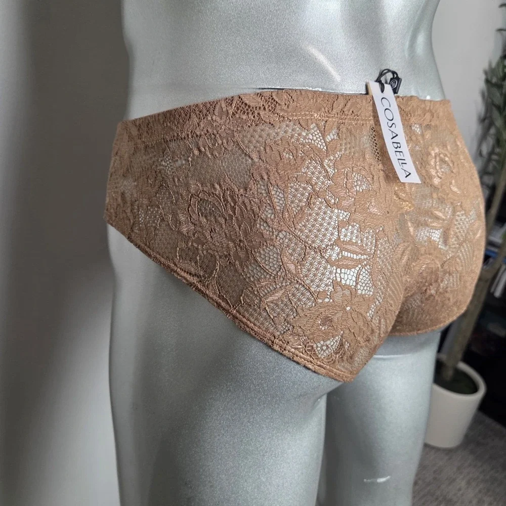 Cosabella‎ Never Say Never Comfort Micro Brief Men's Lace Underwear Brown S